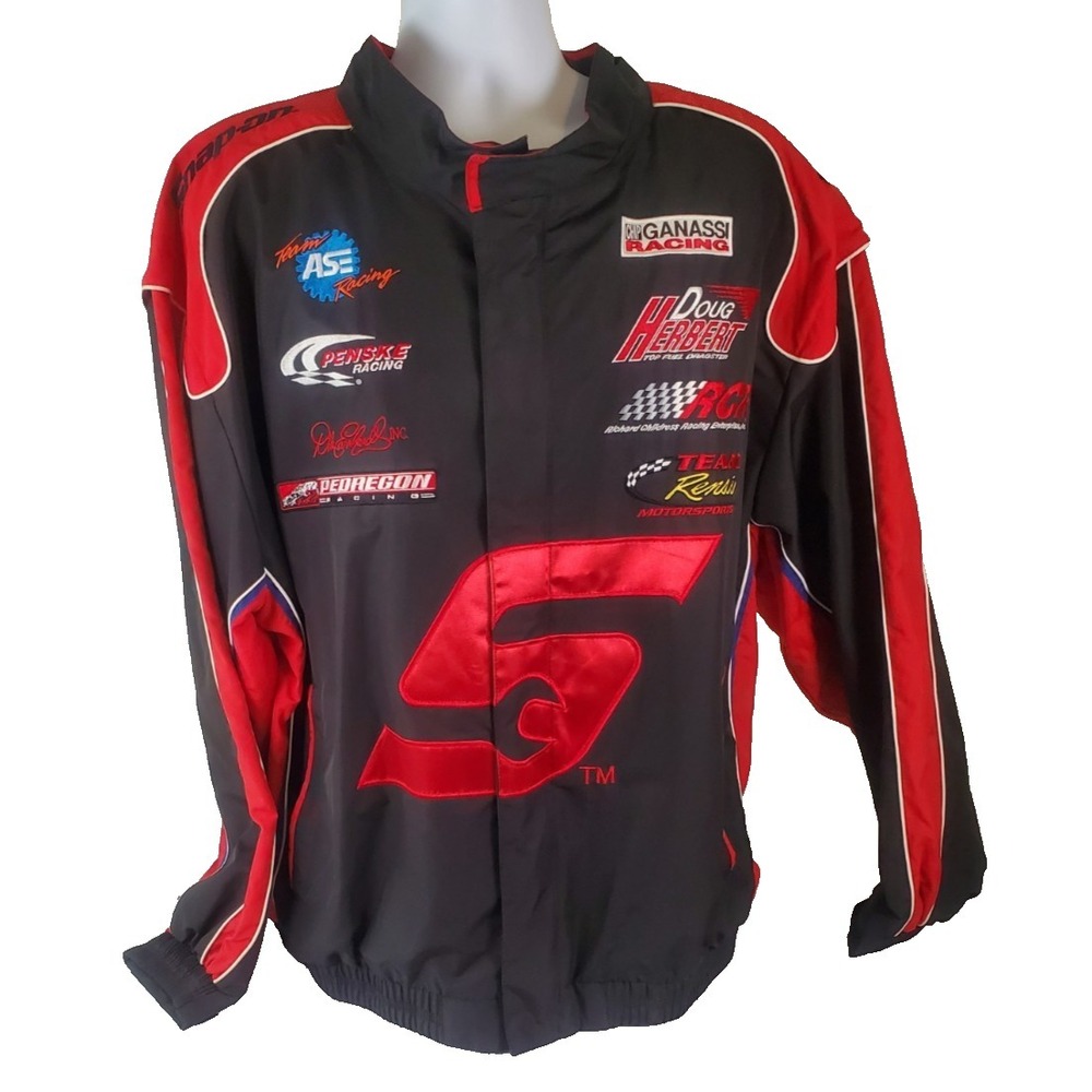 Snap-On Tools Dale Earnhardt  Racing Nascar Full-Zip Jacket Patches 2XL Vintage
